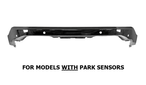 Chrome Front Bumper For 2022-2025 GMC Sierra 1500 With Park Sensors