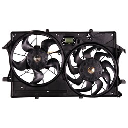 Cooling AC Condenser/Radiator Fan For 2003-2004 Ford Focus and Ford Focus SVT