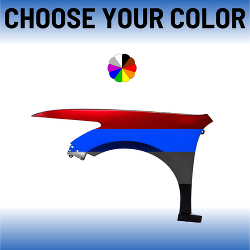 Driver Side Front Fender For 2008-2012 Honda Accord 4-Door Sedan