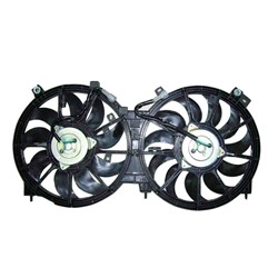 Cooling AC Condenser/Radiator Fan For 2009-2014 Nissan Murano and 2011-2014 Nissan Quest