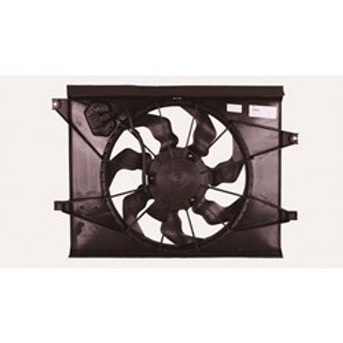 Cooling AC Condenser and Radiator Fan for 2010-2011 Kia Soul
