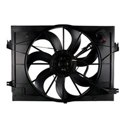 Cooling AC Condenser/Radiator Fan For 2005-2010 Kia Sportage and 2005-2009 Hyundai Tucson