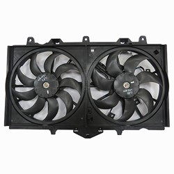 Cooling AC Condenser Radiator Fan For 2014-2018 Infiniti Q50 Sedan