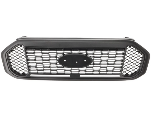 Black Textured Front Grille For 2019-2023 Ford Ranger