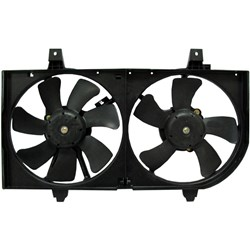 Cooling AC Condenser/Radiator Fan For 2002-2006 Nissan Sentra With AC