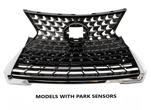 Front Grille For 2019-2024 Lexus UX200 UX250H With Park Sensors