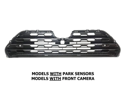 Front Grille For 2019-2025 Toyota RAV4 With Park Sensors With Front Camera