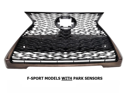 Front Grille For 2019-2024 Lexus UX200 UX250H F-Sport With Sensors