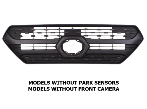 Matte Black Front Grille For 2019-2024 Toyota RAV4 Without Sensors