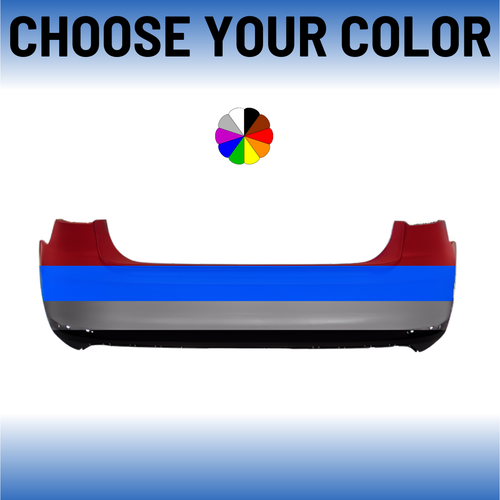 Rear Bumper For 2015-2018 Volkswagen Jetta Sedan Without Park Sensors
