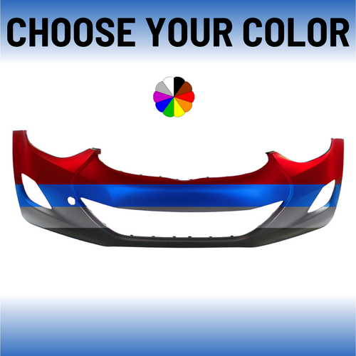 Primed Front Bumper Cover For 2011-2013 Hyundai Elantra Sedan