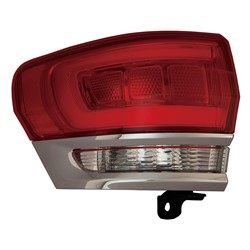 Driver Side Outer LED Tail Light For 2014-2019 Jeep Grand Cherokee With Chrome Trim Left