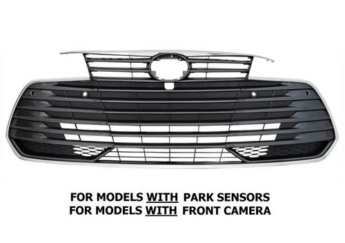 Front Grille For 2019-2022 Toyota Avalon With Sensors and With Front Camera