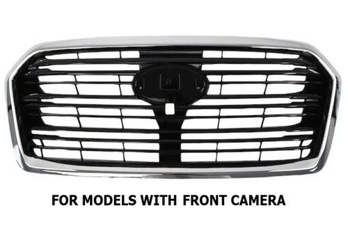 Black and Chrome Front Grille For 2019-2022 Subaru Ascent