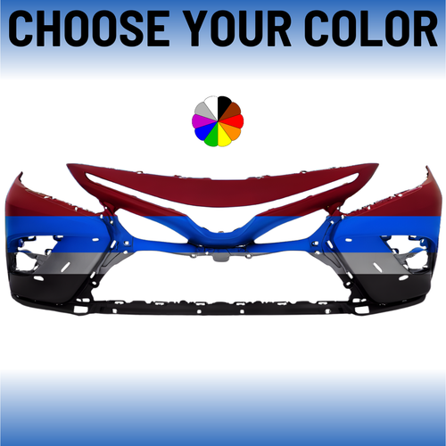Front Bumper Cover For 2021-2024 Toyota Camry SE/XSE Models Without Sensors Or TRD