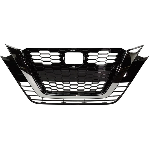 Black and Chrome Front Grille For 2019-2022 Nissan Altima