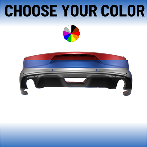 Rear Bumper Cover For 2015-2017 Ford Mustang With Sensors