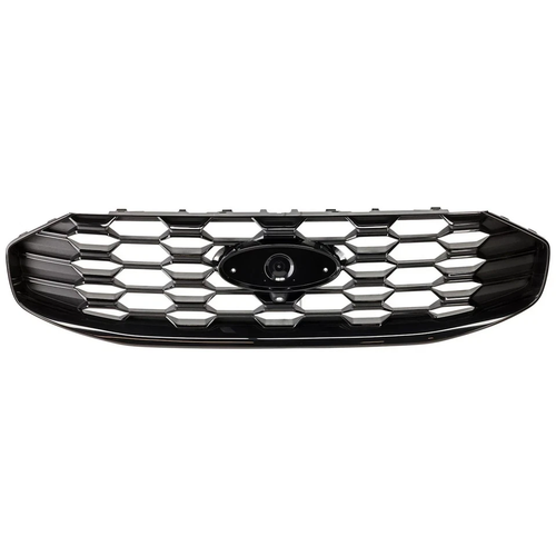 Black Front Grille For 2023-2026 Ford Escape ST-Line With Camera Hole