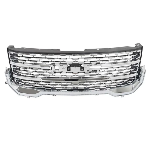 Chrome Front Grille For 2020-2023 GMC Acadia Denali With Camera Hole