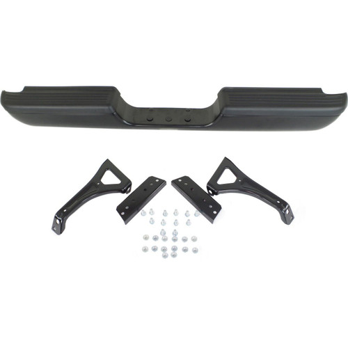 Rear Step Bumper Assembly For 1994-2001 Dodge Ram 1500 Powdercoated Black