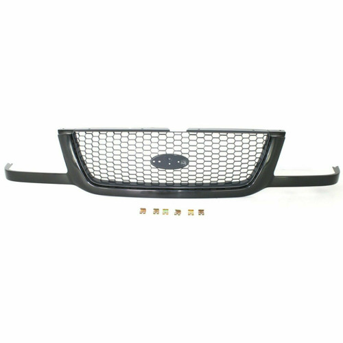 Black With Argent Grille For 2001-2003 Ford Ranger