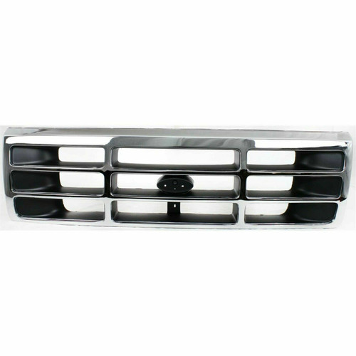 Chrome Grille For 1992-1996 Ford Bronco/F-150/F-250/F-350