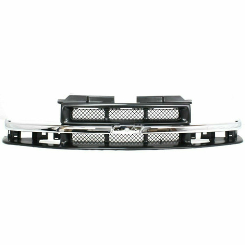 Grille Assembly For 1998-2004 Chevrolet S10 and 1998-2005 Chevrolet Blazer
