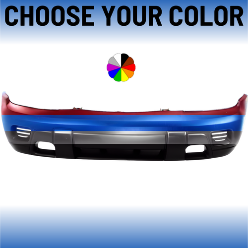 Front Bumper Cover For 2002-2009 Chevrolet Trailblazer Without Fogs