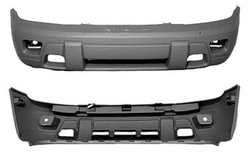 Front Bumper Cover For 2002-2008 Chevrolet Trailblazer Text/Painted