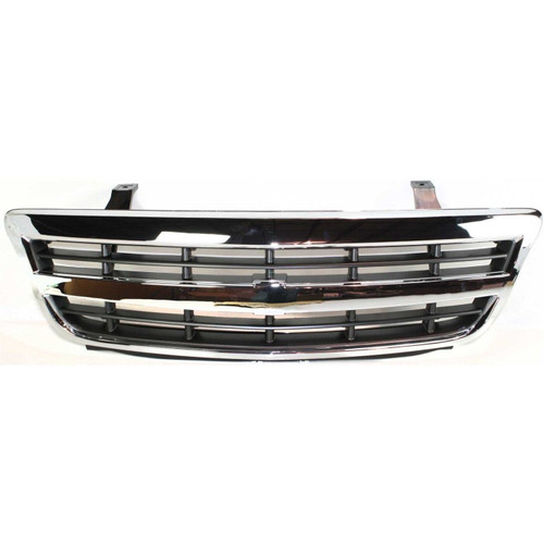 Grille For 2001-2005 Chevrolet Venture Chrome With Black Isnert