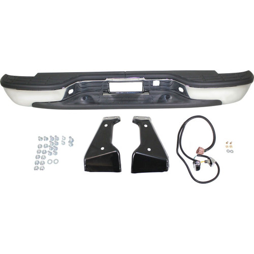 Rear Step Bumper For 1999-2006 Chevrolet Silverado 1500 Chrome Step Side