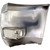 Front Right Bumper End Cap For 2007-2010 Chevrolet Silverado 2500/3500 HD Chrome With Fogs