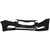 Primed Front Bumper Cover For 2014-2016 KIA Forte EX/LX CAPA