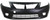 Primed Front Bumper Cover For 2012-2014 Nissan Versa