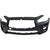 Front Bumper Cover For 2018-2024 Infiniti Q50 With Sensor Holes
