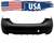 Rear Bumper Cover For 2018-2022 Infiniti Q50 Without Sensors