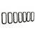 Black Grille Trim Ring Set For 2015-2018 Jeep Renegade
