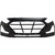 Front Bumper Cover For 2018-2019 Hyundai Sonata