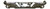 Chrome Rear Bumper For 2019-2025 GMC Sierra 1500/Chevrolet Silverado 1500