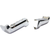 Step Bumper Rear Face Bar Set Chrome For 2017-2022 Ford F-250/F-350/F-450 Super Duty Without Sensor