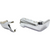 Step Bumper Rear Face Bar Set Chrome For 2017-2022 Ford F-250/F-350/F-450 Super Duty Without Sensor