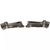 Step Bumper Rear Face Bar Set Chrome For 2017-2022 Ford F-250/F-350/F-450 Super Duty Without Sensor