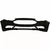 Front Bumper Cover For 2017-2018 Ford Fusion Without Tow Hook and Without Auto Park