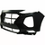 Front Bumper Cover For 2019-2020 Hyundai Santa Fe Without Park Assist Sensors
