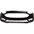 Front Bumper Cover For 2017-2018 Ford Fusion With Auto Park Without Tow Hook Hole