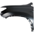 Driver Side Front Fender For 2022-2025 Honda Passport