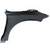 Driver Side Front Fender For 2012-2018 Ford Focus