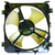 Cooling AC Condenser Fan For 1999-2000 Honda Civic Sedan/Coupe/Hatchback