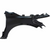 Driver Side Front Fender For 2016-2018 Nissan Altima