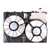 Cooling Radiator Fan For 2006 Toyota Sienna